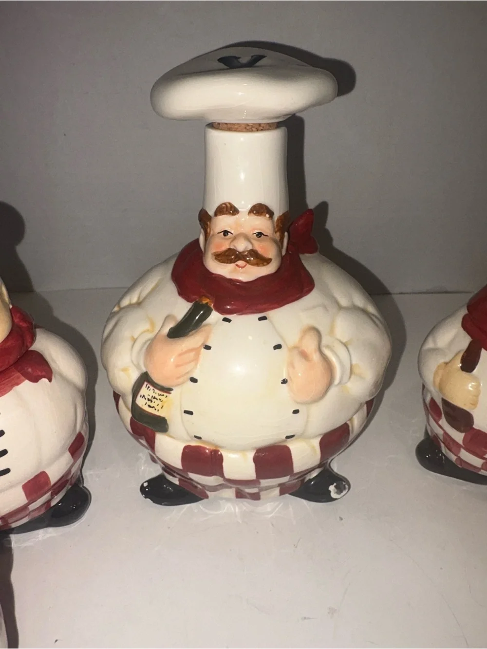 Ceramic Chef Condiment Set of 7